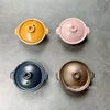 Doll House Mini Ceramic Casserole Model for Dollhouse Kitchen Furniture Decoration Accessories 1