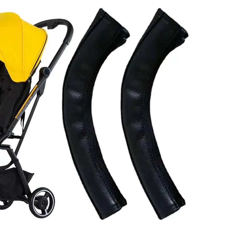 

Stroller Handle Cover Removable Zipper Bumper Handlebar Sleeve Leather Stroller Handle Cover Armrest Bumper Protect Case For For