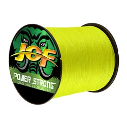 JOF 4 - Strand Durable Braided PE Multifilament Fishing Line - 100M 0.50mm 85LB (Yellow)