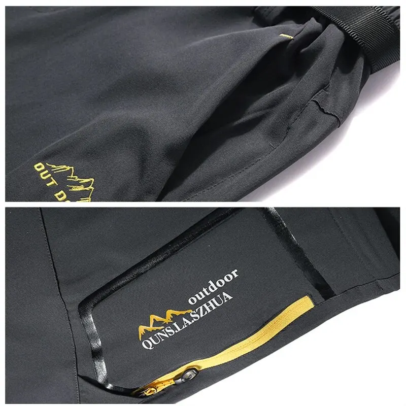 Spring Hiking Pants Men Waterproof Can be converted into shorts Fishing Wear Climbing Clothes Quick Dry Anti-UV Trousers
