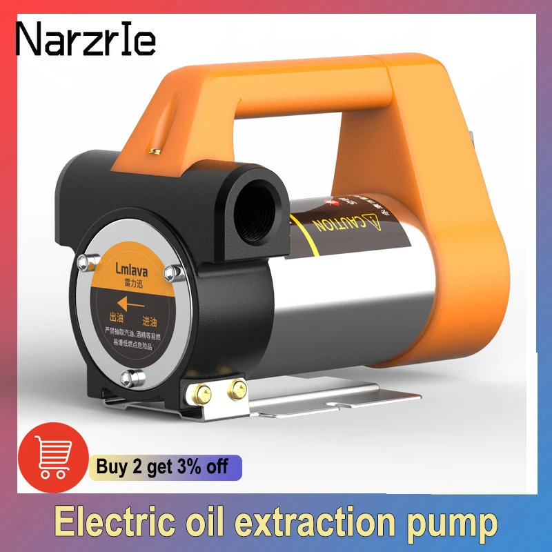 780W Electric Oil Pump 12V24V220V Self Priming Pump Diesel Fuel