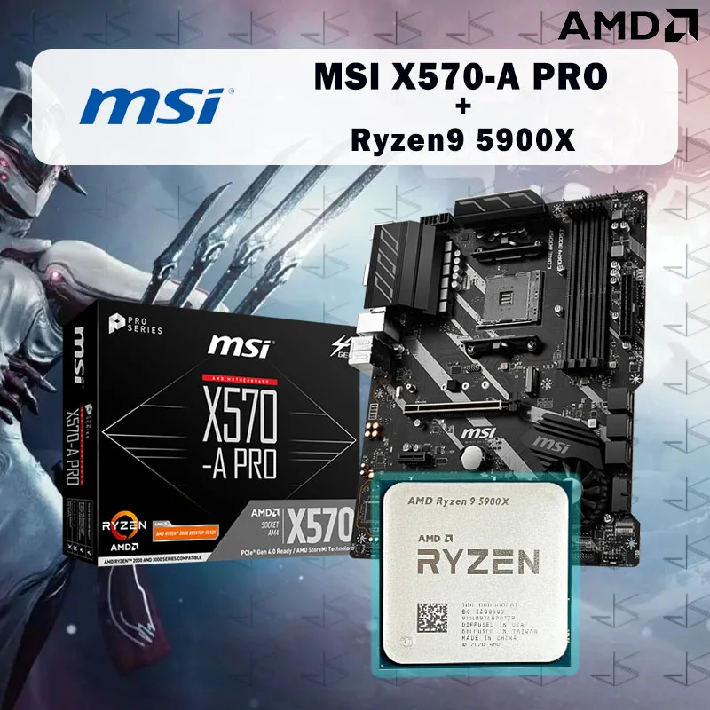 NEWMSIX570APROMotherboardAMDRyzen95900XR95900XCPUSuitSocketAM4.jpg