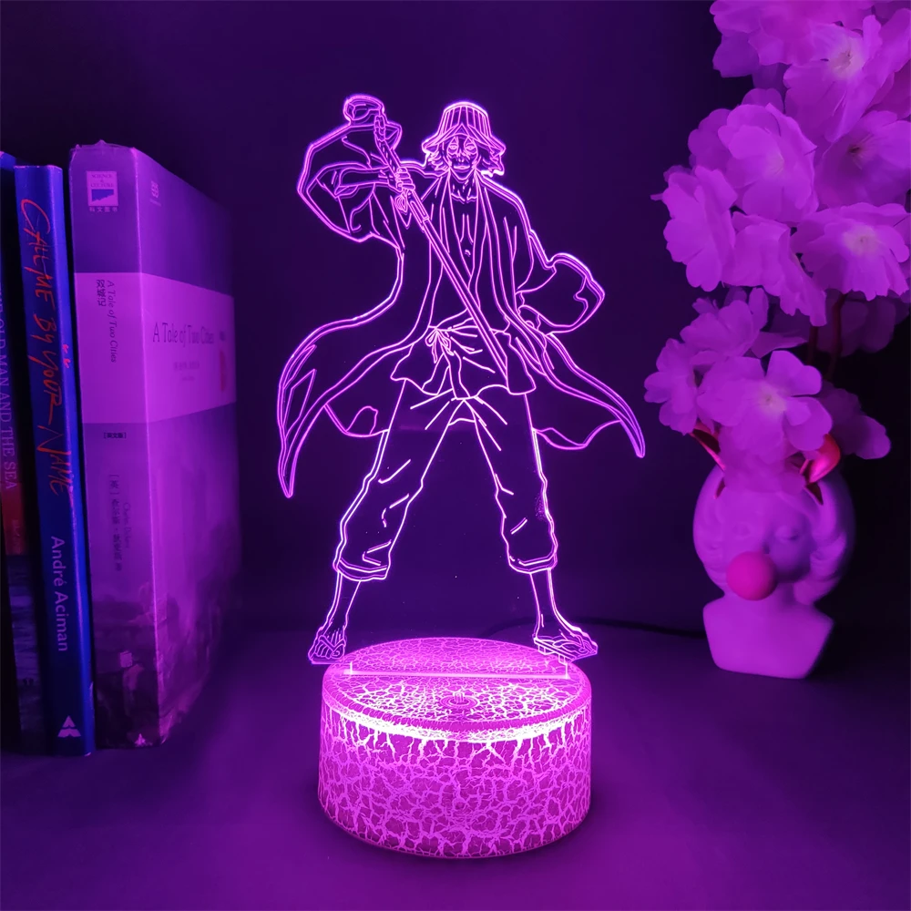 

3D Anime Light Bleach Kisuke Urahara LED Nightlight Cute Bedroom Decorations Manga Lava Lamp Gaming Room Decorating Kids Gifts