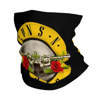 Guns N Roses 총알 로고 반다나 넥 게이터 헤비 메탈 랩 스카프 다용도 사이클링 스카프 사이클링 유니섹스 성인 올 시즌, 싸이클 머리 보호 덮개 주머니