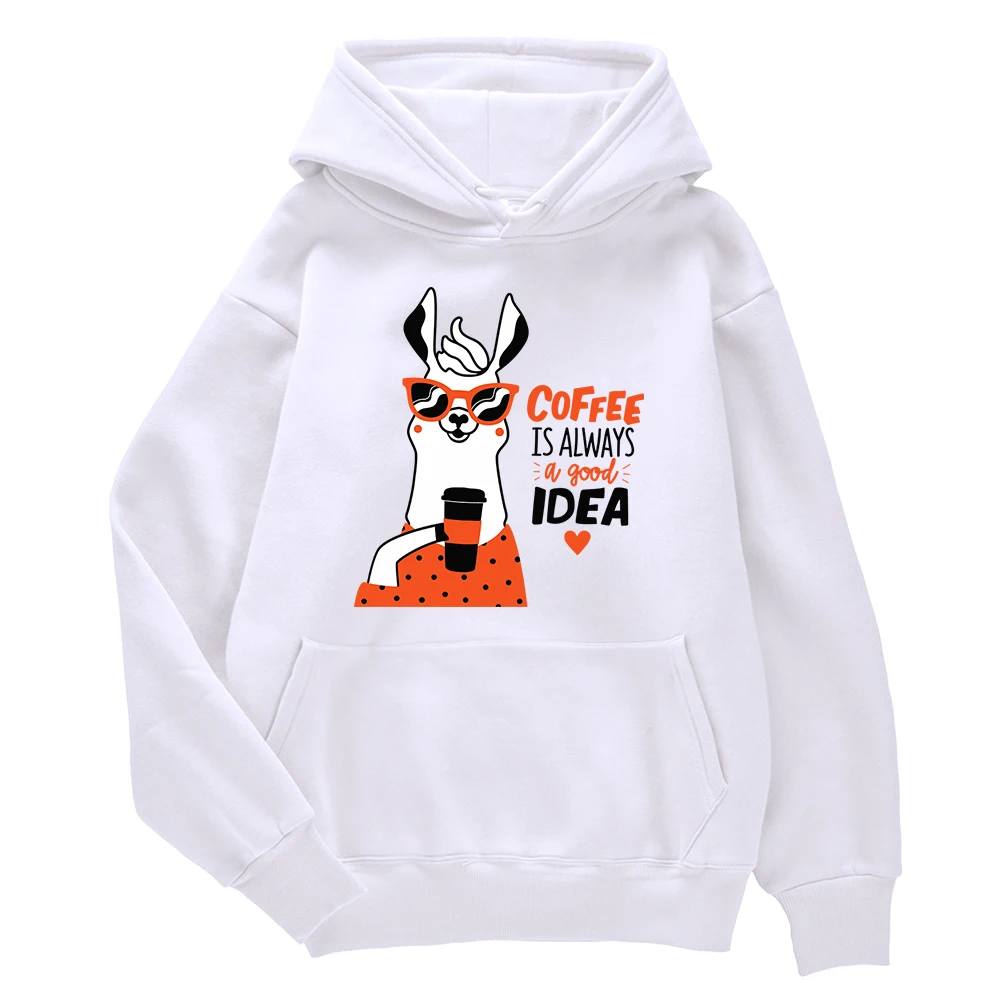 

Coffee Is Always A Good Idea Print Hoodie For Men Streetwear Loose Pullover Fashion Tight Sweatshirt Graphic Couple Clothing