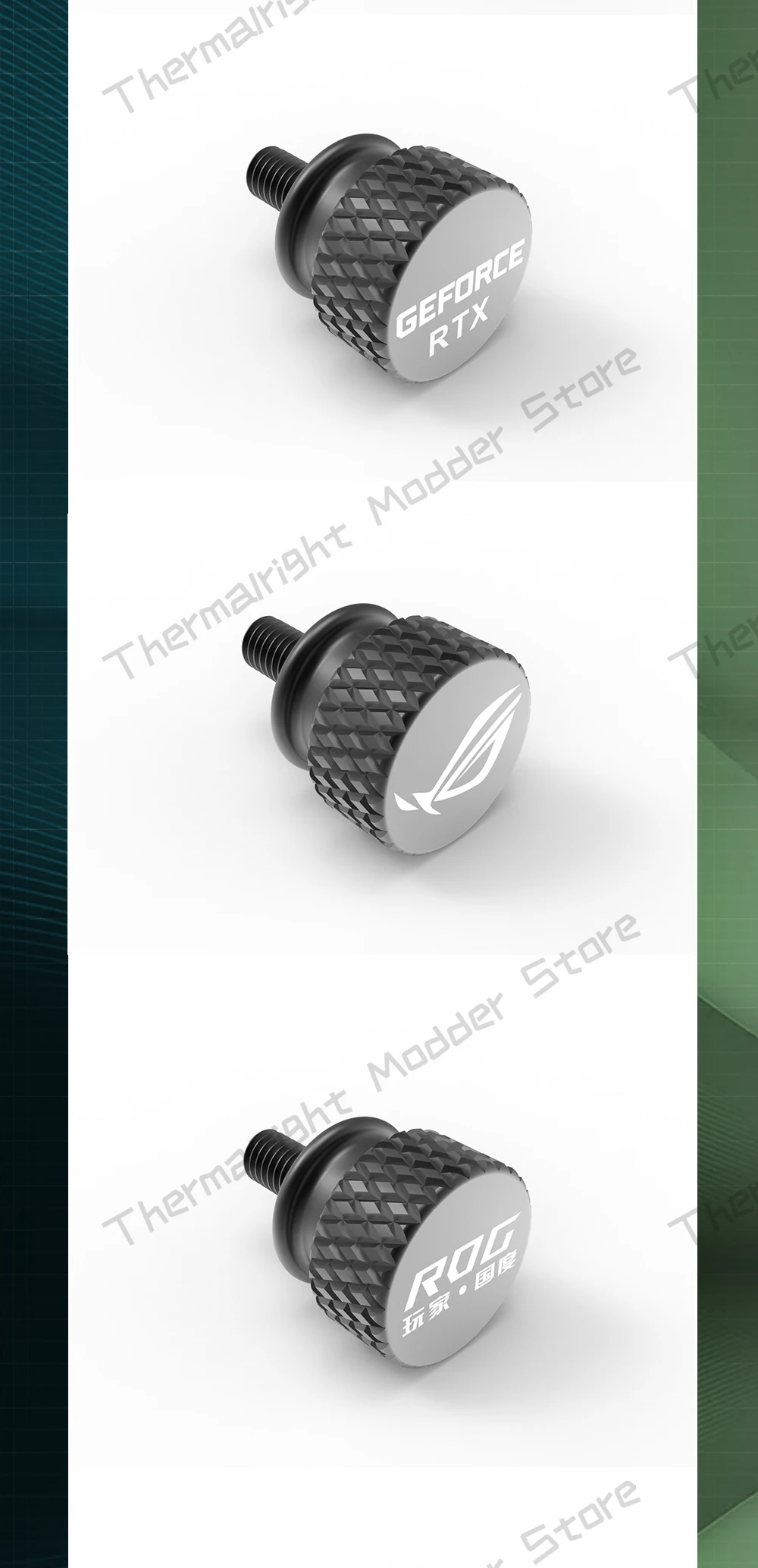 Personalizado mão aperte passo polegar recartilhado, M3.5