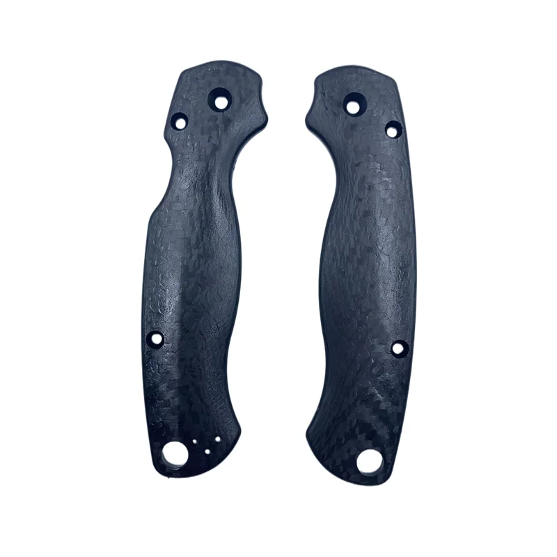 

1 пара Сделай Сам 3K ручка из углеродного волокна для Spyderco Para 2 C81