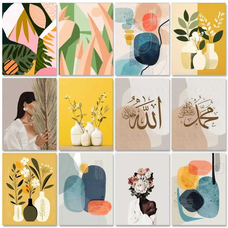 RUOPOTY Acrylic Paint Illustration Diy Painting By Numbers With Frame Drawing By Numbers For Home Wall Art Decors 60x75cm