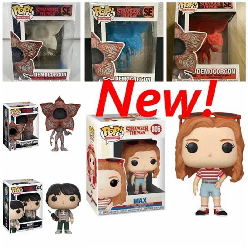 thumbnail image 2 of ¡Novedad de 2024! Figura de acción FUNKO POP de Mike n.° 423, n.° 428, Demogorgon SE Max n.° 806, modelo de PVC, juguetes de colección para niños, regalos, 2 of 5