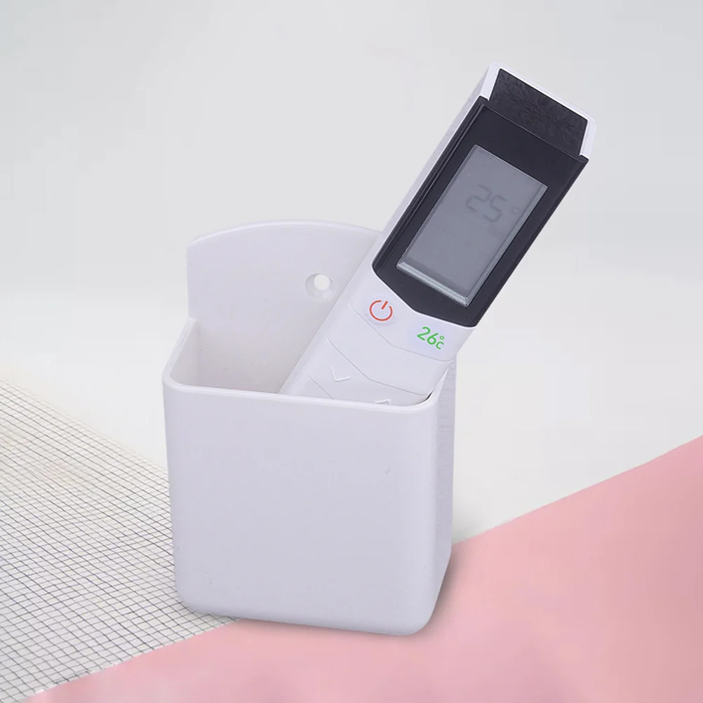 벽 보관함 좋은 거치대 전화 리모컨 케이스 랙, 에어컨 자체 접착 행잉 스탠드 플라스틱, 4 개