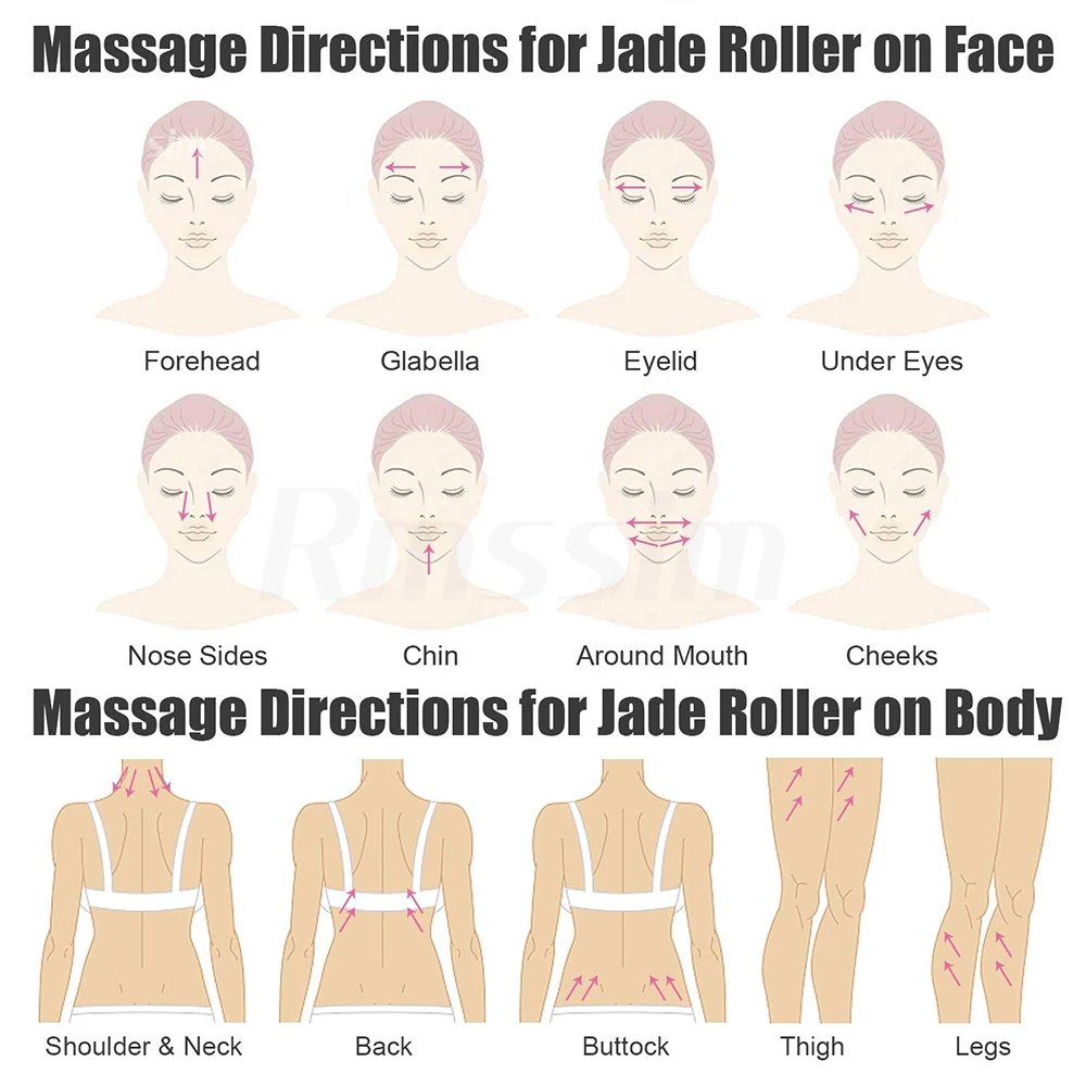 New Electric Vibrating Jade Roller Massager For Slimming Face Lifting Rose Quartz 3D Roller Stone Facial Skin Care Beauty Tool 6