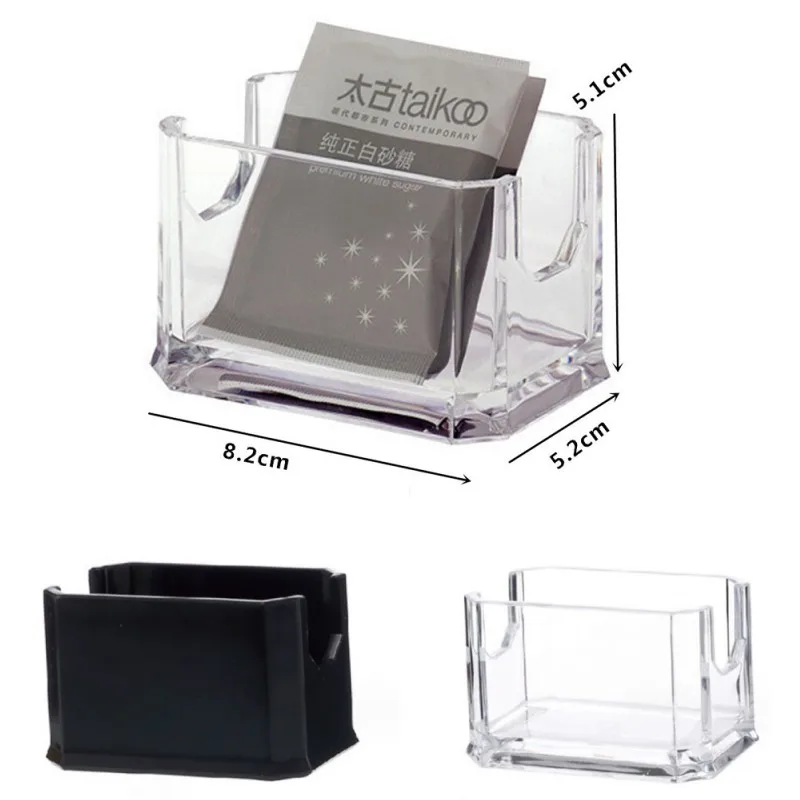 

Acrylic Tabletop Organize For CASE Tea Bags Sweetener Organizing Box For Hotel Restaurant Living Room Sugar Packet Conta