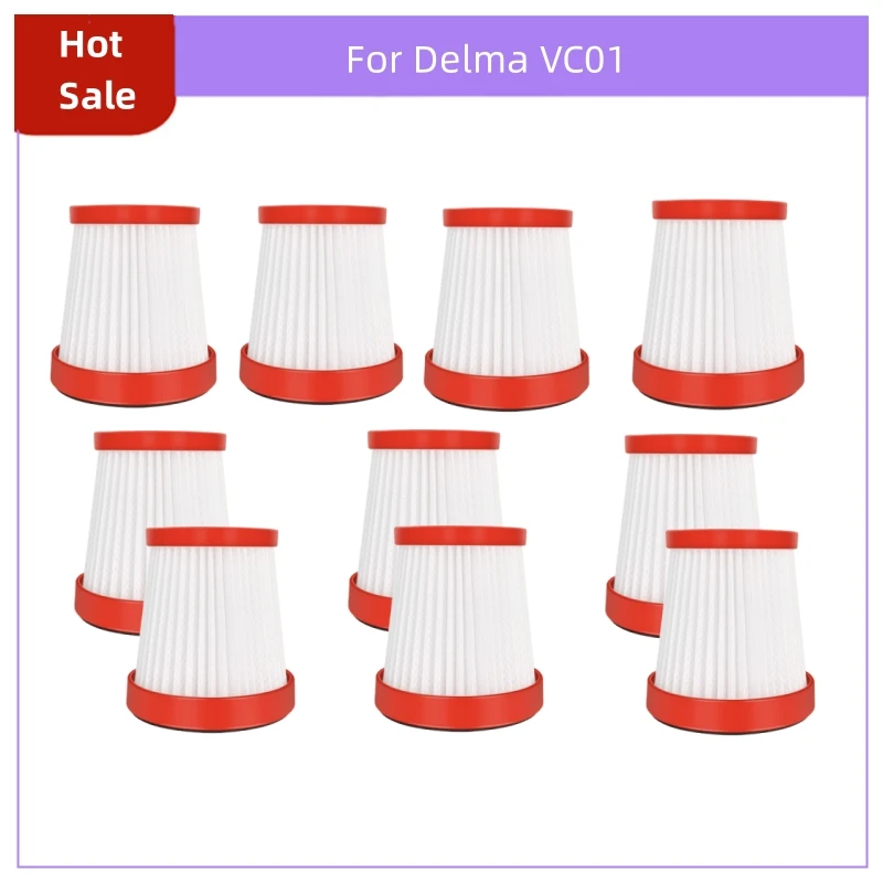 

10 шт., фильтр для беспроводного пылесоса Delma VC01
