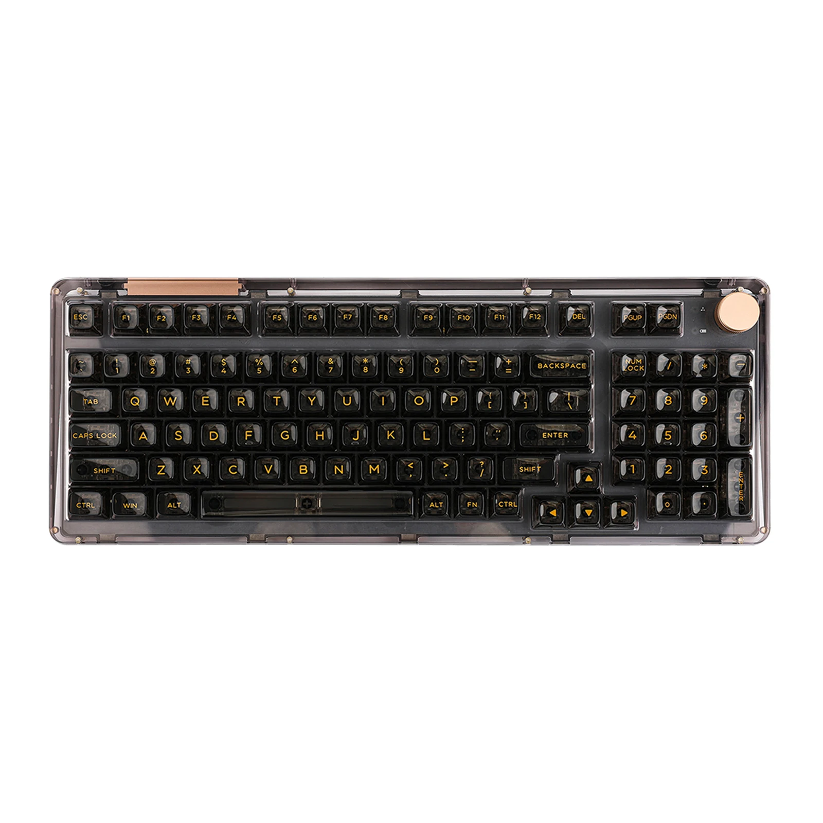 Teclado mecánico KiiBOOM Phantom 98, USB-C intercambiable en caliente con cable/Bluetooth 5,0/2,4 GHz, Junta acrílica inalámbrica