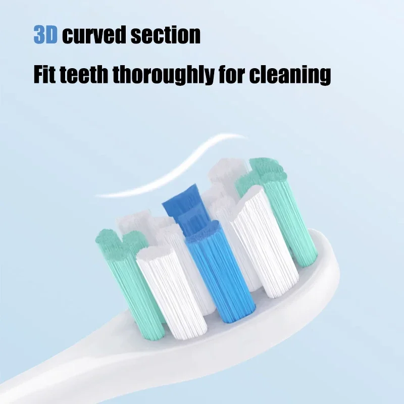 Replacement Brush Heads Suitable for All Series Models of USmile Soft DuPont Nozzles Vacuum Sealed Packaged 4