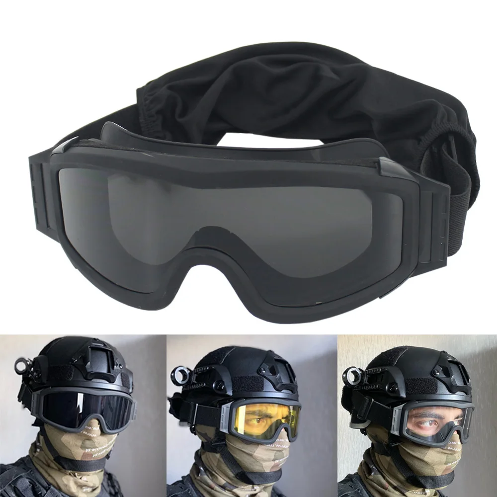 Gafas militares para Airsoft, a prueba de viento, antiniebla, para Paintball CS, senderismo