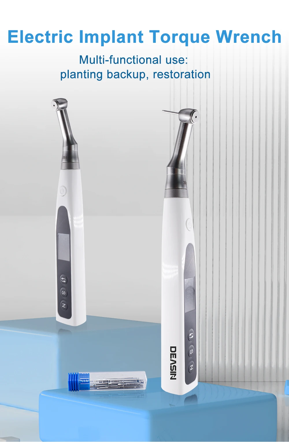 Dental electric wireless torque driver implant tool kit Small