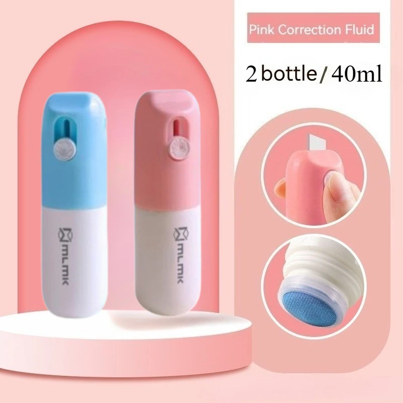 2in1 감열지 수정액 주소 정보 차단 지우개 및 접이식 칼 택배 개봉기 신분 정보 보호