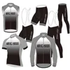 Custom Team Cycling Jersey Set Short Sleeve Cycling Clothing Long Sleeve Kits Customize DIY Wind Vest Winter Fleece Bike Wear 1