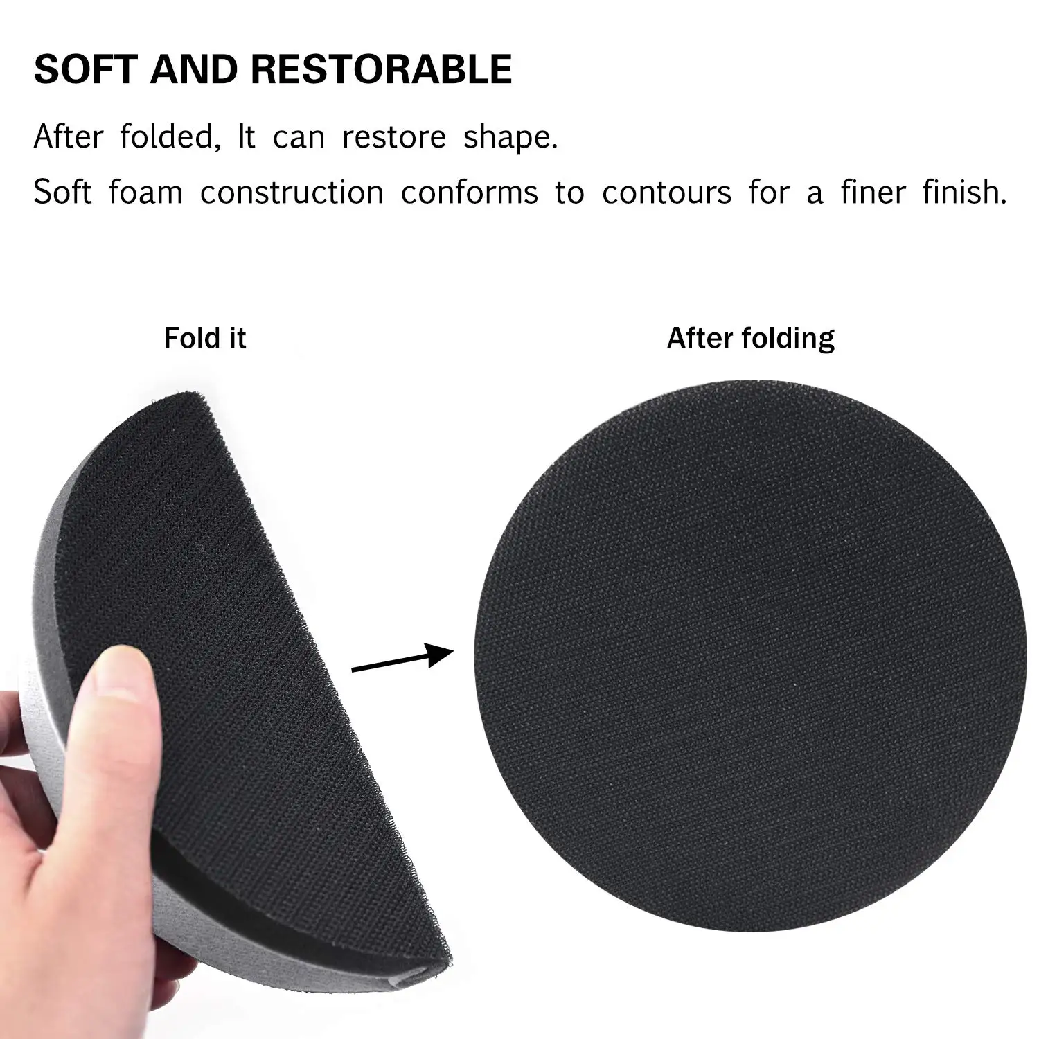 Wet Dry Sanding Discs 41 Pcs sanding discs sandpaper set polish sand paper 6 Inch (150mm）Assorted Grit with Interface Pad High Performance Waterproof Hook & Loop Sandpaper