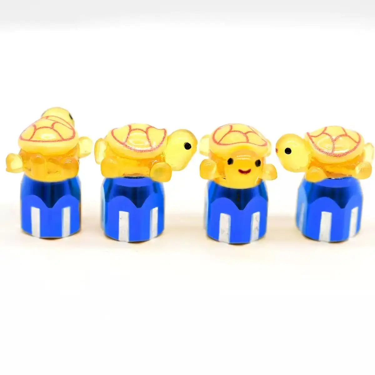 4PCS Adorable Turtle Valve Caps - Universal Decorative Covers