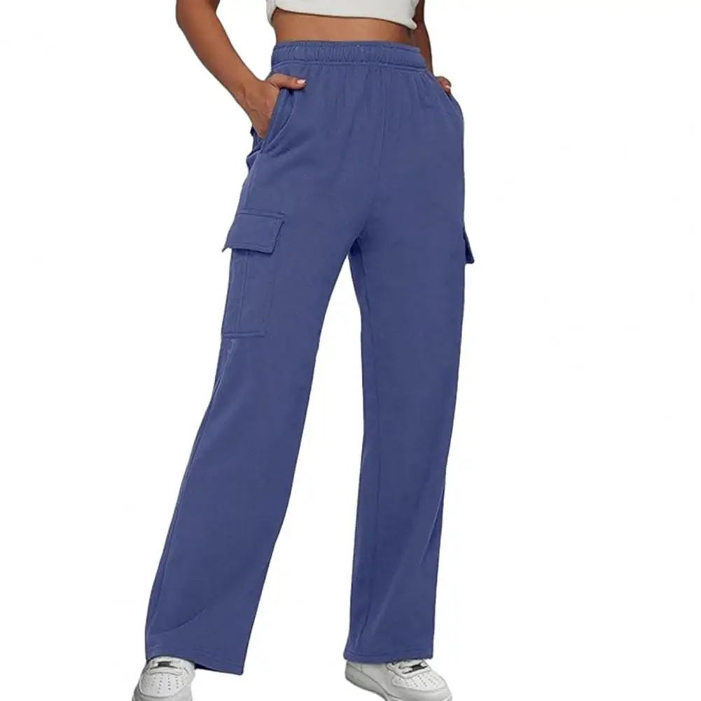 

Women Pants Comfortable High Waist Wide Leg Cargo Pants for Women with Multiple Pockets Soft Breathable Fabric Stylish