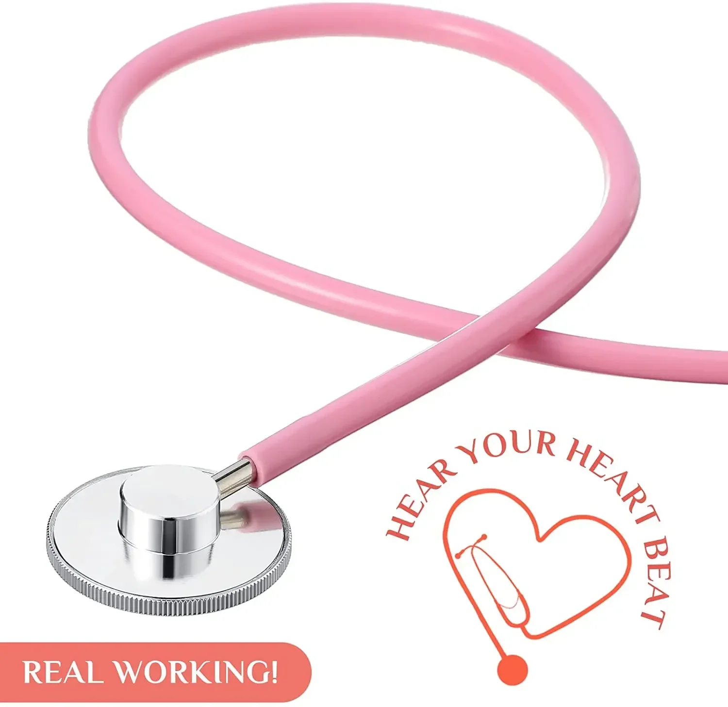 Kids Stethoscope Toy Real Working Stethoscope for Children Role Play Nursing Costume Cute Doctor Medical Pretend Game Accessory 2