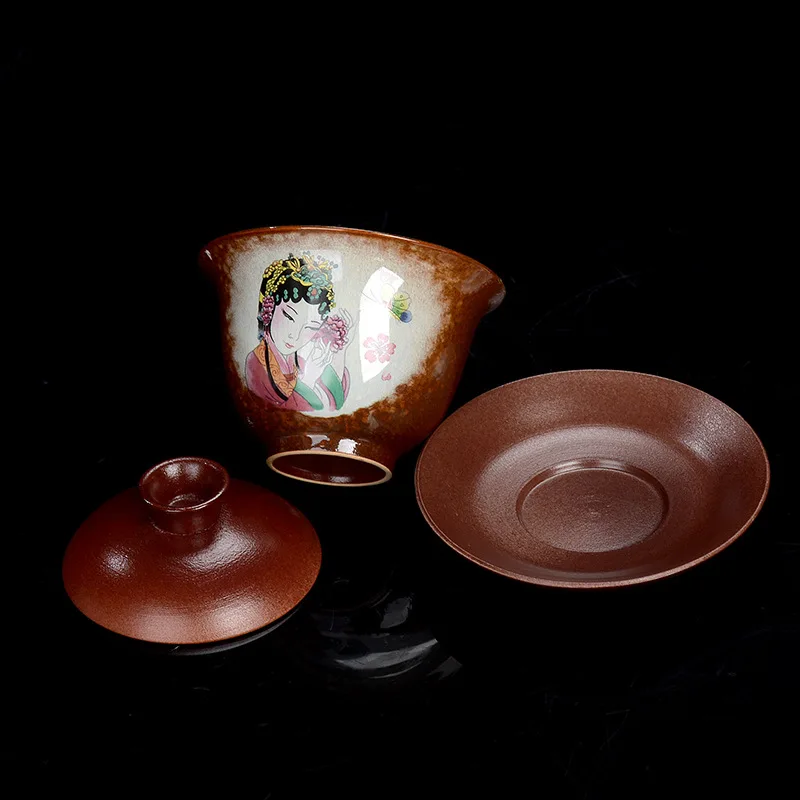 170cc Vintage Exquisite Ceramic Tea Cups Hand-painted Porcelain Master Cup Traditional Custom Teacup Chinese Tea Accessories