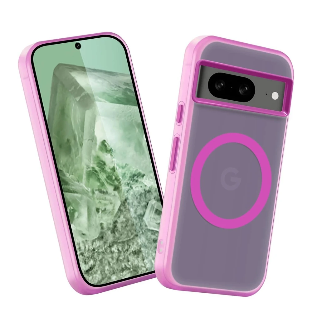 Cute Translucent Matte Magnetic Shockproof Phone Case