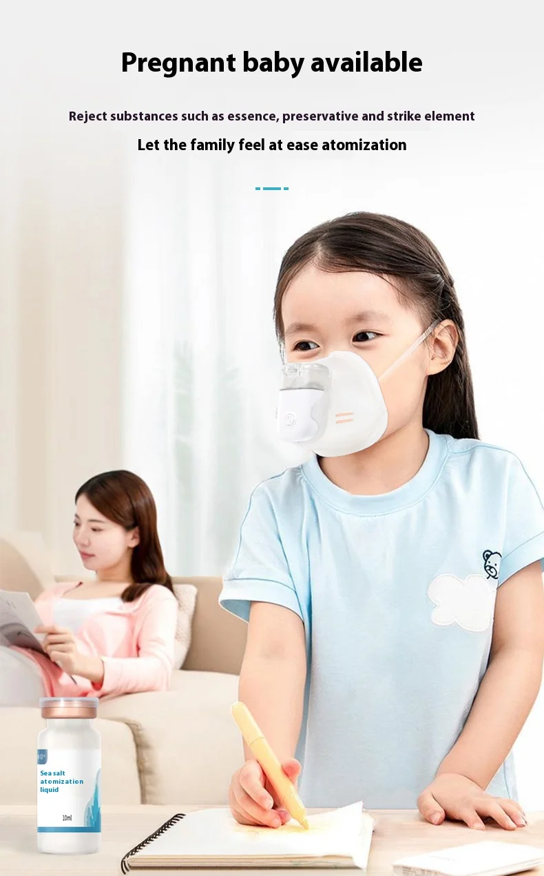 JUSTLANG Sea Salt Atomized Liquid Sodium Chloride Physiological Saline Nasal Clean Used With Atomizer Nebulizer Inhaler