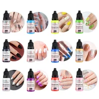 12pcs Nail Polish Paint Airbrush Nail Ink Use For Airbrush Spray Gun Color Painting Stencil Making Hollow Pattern Nail Art Tools 2