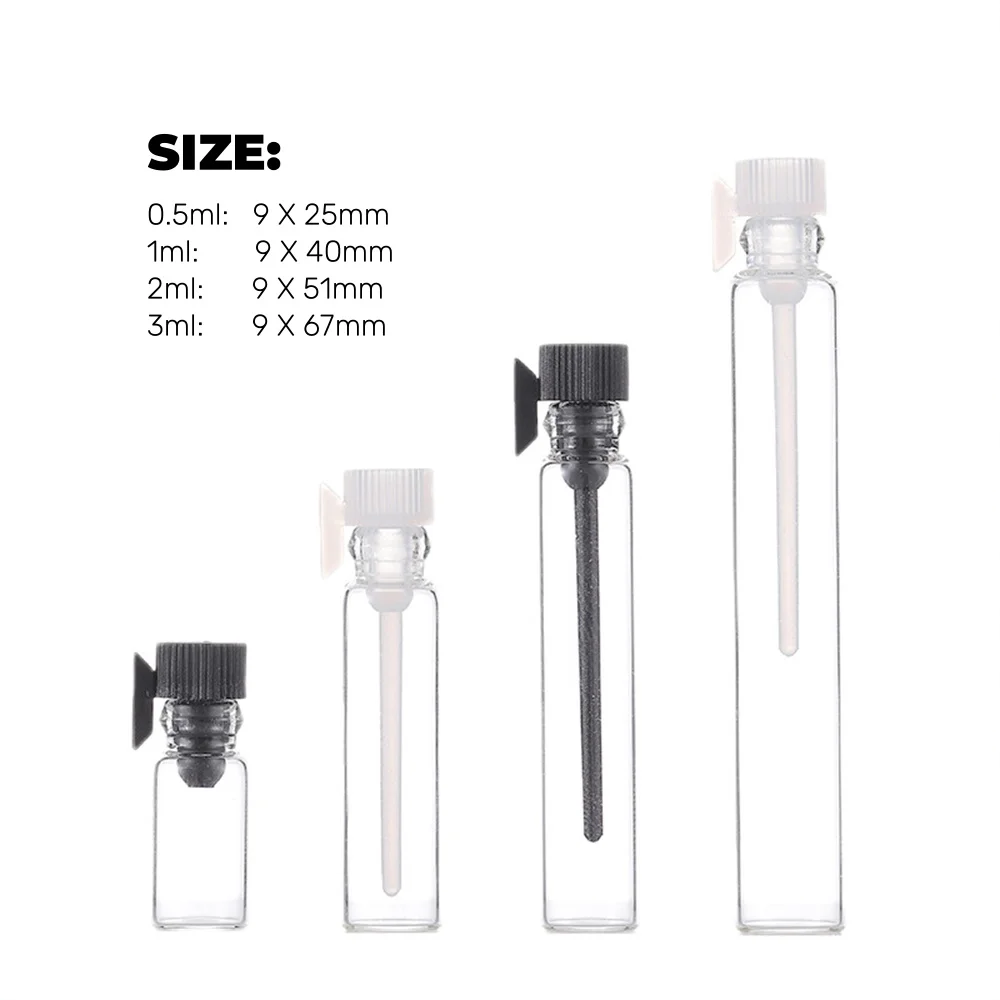 Wholsale 100-500PCs Perfume Test Tube Transparent