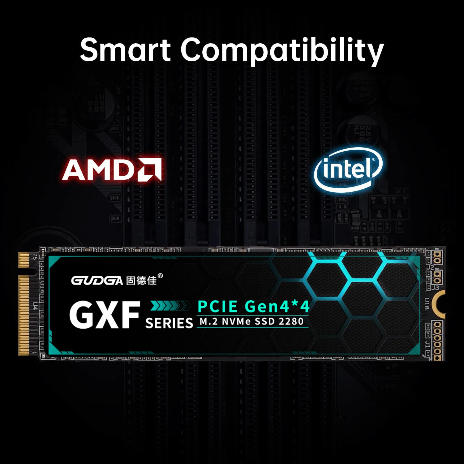 Фото Внутренний твердотельный диск GUDGA M2 SSD NVMe 7000 Мб/с 4 ТБ 2 ТБ 1 ТБ 512 ГБ M.2 2280 PCIe 4,0 M.2 для игрового настольного ноутбука PS5 №2