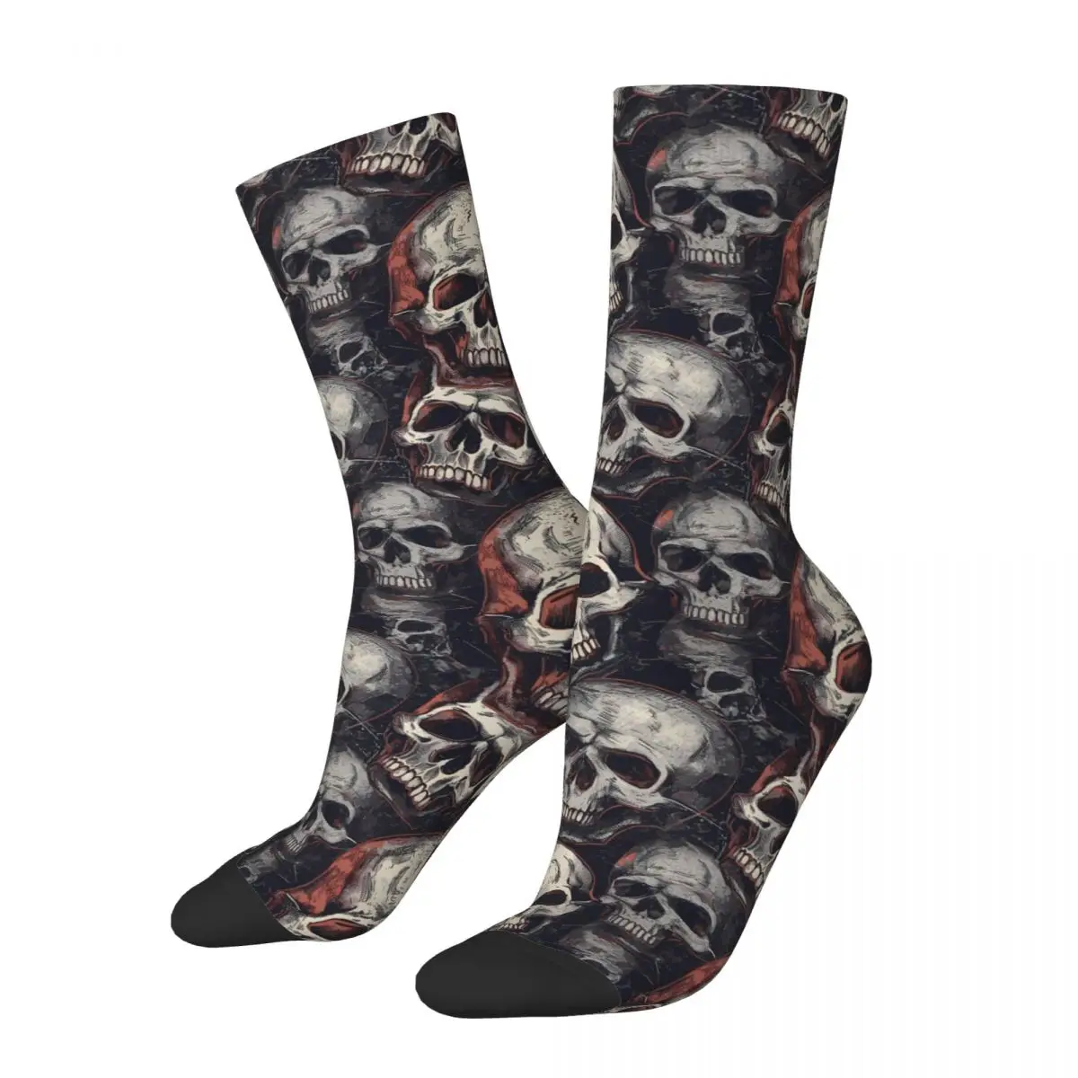 

Scary Skull Bone Skeleton Socks Male Mens Women Summer Stockings Hip Hop