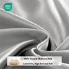 100% Mulberry Silk Bedding Set Solid Color Natural Silk Duvet Cover Set Twin King Queen Size Bed 3pcs/4pcs/5pcs Bed Sheet Set 2