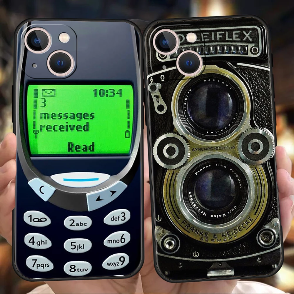 Retro Style Luxury Vintage Cassette Tape Silicone Phone Case