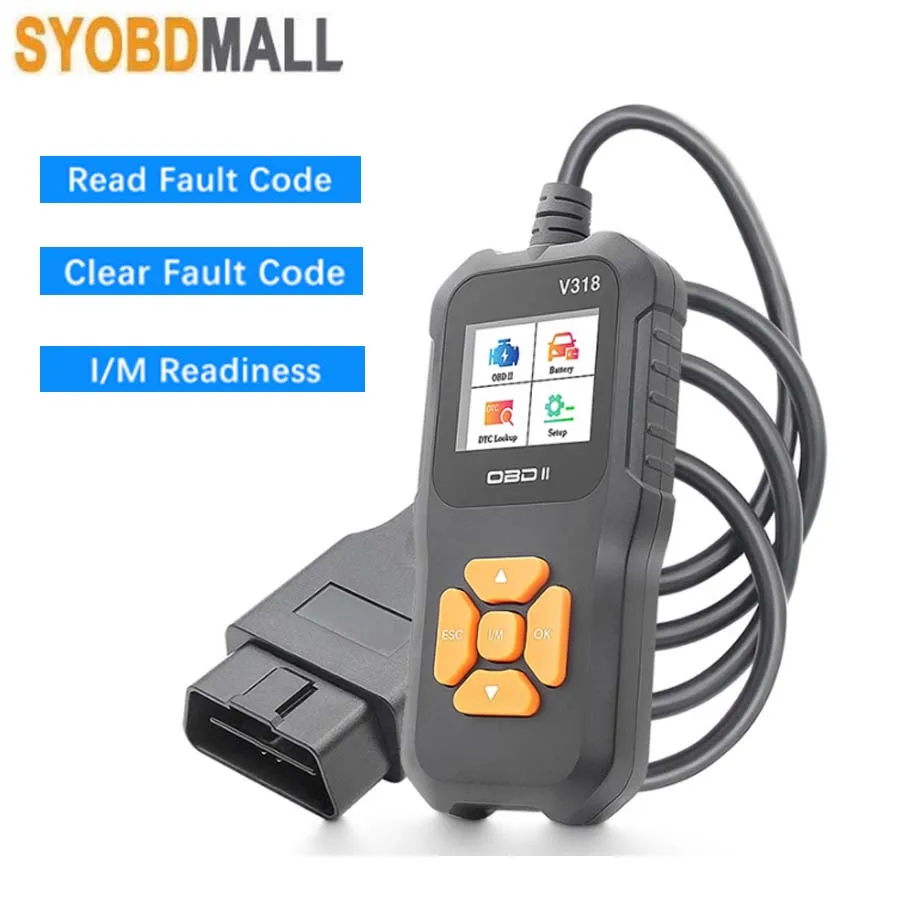Nouvel Instrument de Diagnostic automobile V318, OBD2, Elm327, Code de