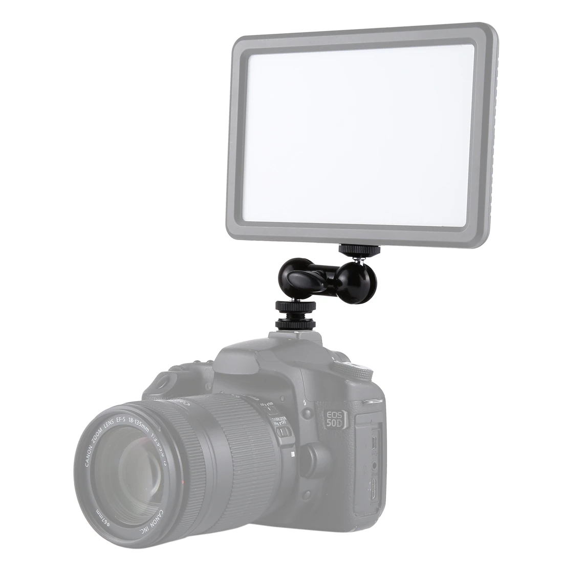 Camera Accessory Connector PULUZ Flash Hot Shoe Swivel Ball Head 1/4 inch Tripod Screw Magic Arm with Lock