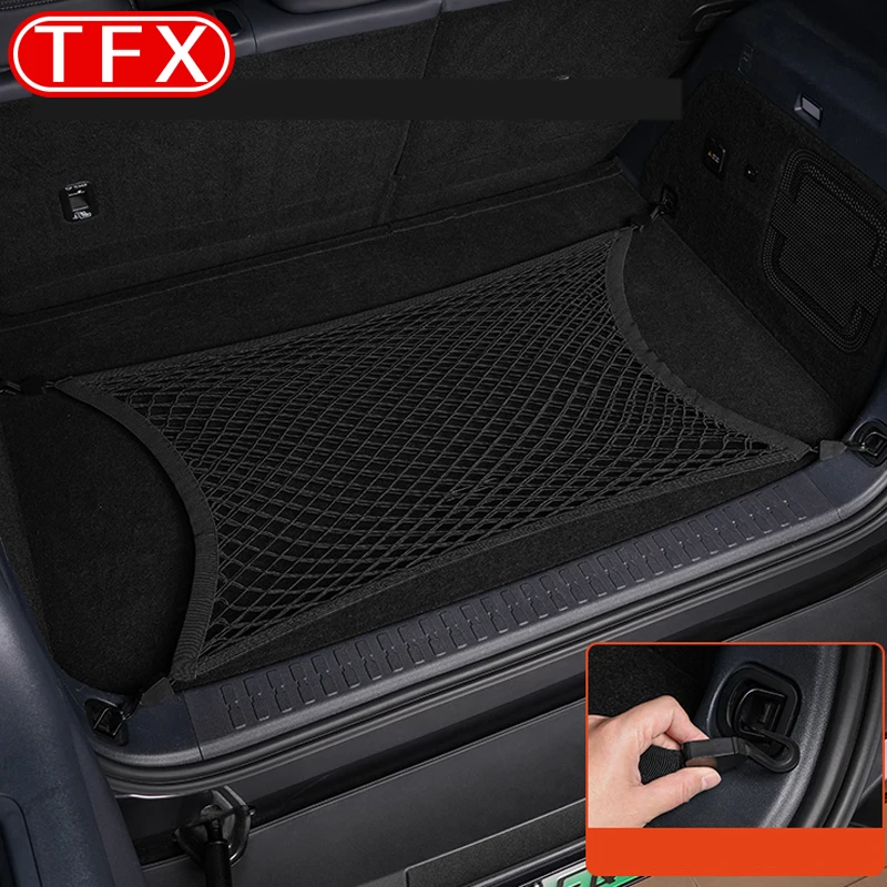 BYD 레오파드 5 2023-2024 자동차 트렁크 메쉬 포켓 수하물 보관함, 고정 메쉬 뒷문 보관함, 걸이식 메쉬 내부 장식