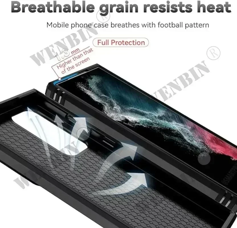 Heavy Duty Shockproof Case with 360° Rotating Kickstand and Camera Protection