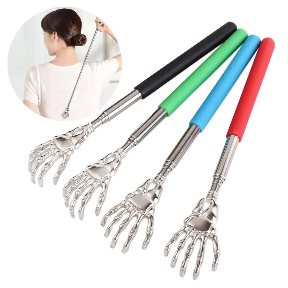 Scraper Massager Tool Old Man Happy Scratching Telescopic Backscratcher Massage Claw Back Scraper Extendable Back Scratcher 1
