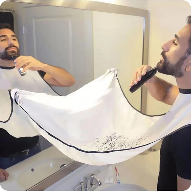 

Men's Bathroom Apron Men's Beard Apron Shaving Holder Hair Shaving Beard Catcher Waterproof Bathroom Cleaning Gift for Men