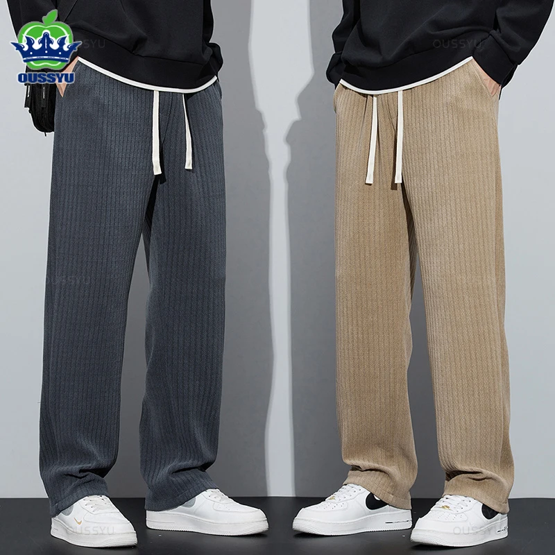 Calça Masculina SOLY HUX Veludo Cotele - Cintura Elástica Com Cordão E Bolsos