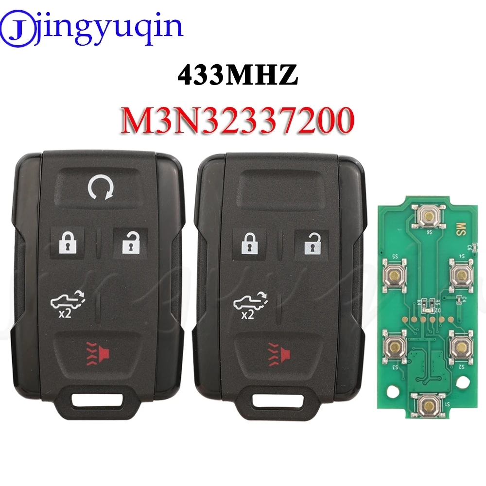 

JYQ M3N-32337200 433MHz Car Remote Key For Chevrolet Suburban Tahoe Silverado fit GMC Canyon Auto Key Replacement Full Control
