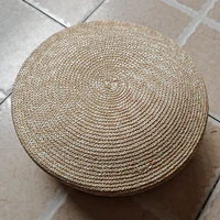 French Beret Hat Women Straw Cap Summer Woven Sun Hat Church Derby Party Hostesses Pillbox Hat Millinery Fascinator Base - Image 3