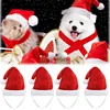 Festive Pet Santa Hat Red Soft Plush Christmas Cap for Dogs Cats Holiday Costume Accessory Cute Photo Props Christmas Decoration