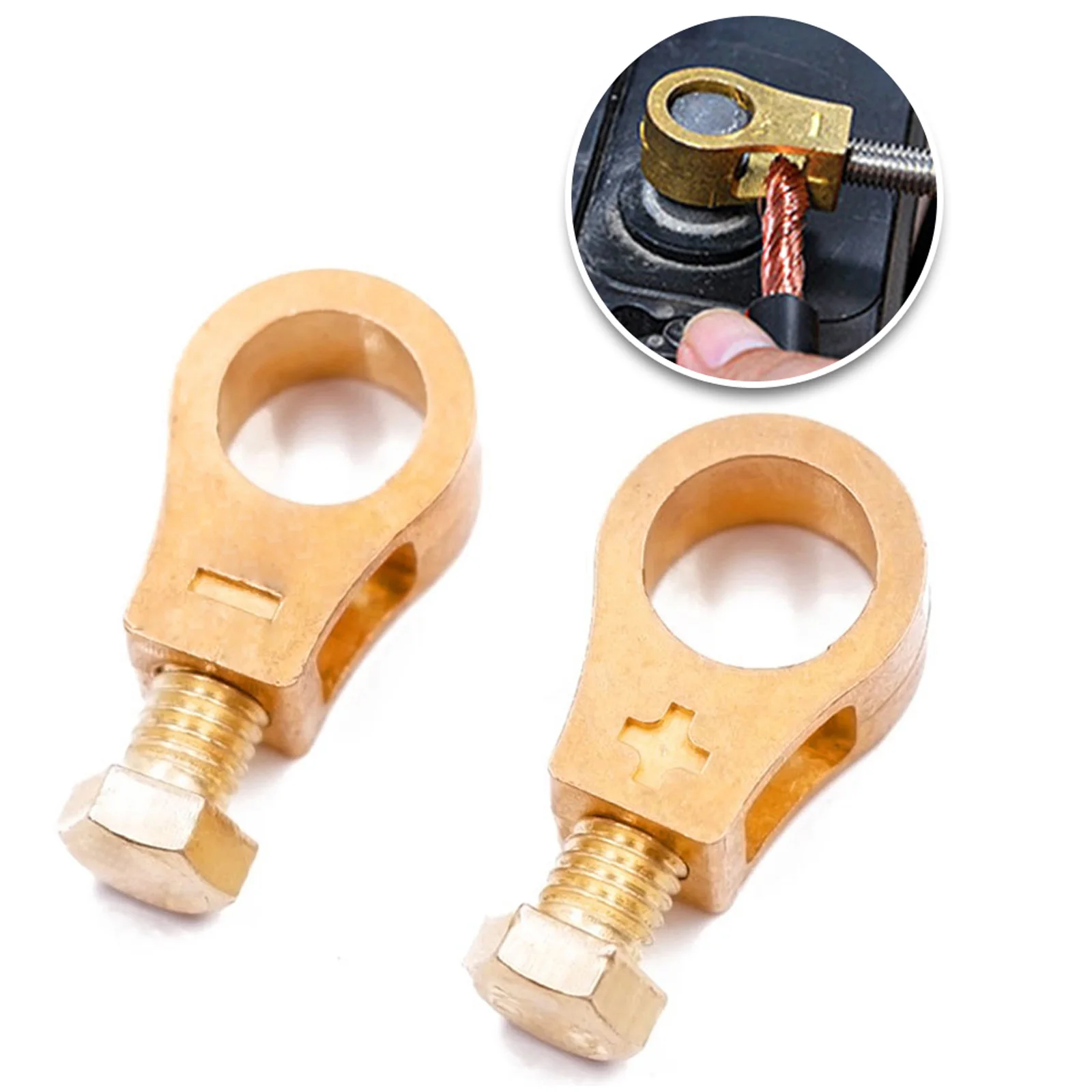 Copper Car Battery Terminal Wire Cable Clamp Top Quick Post Terminal