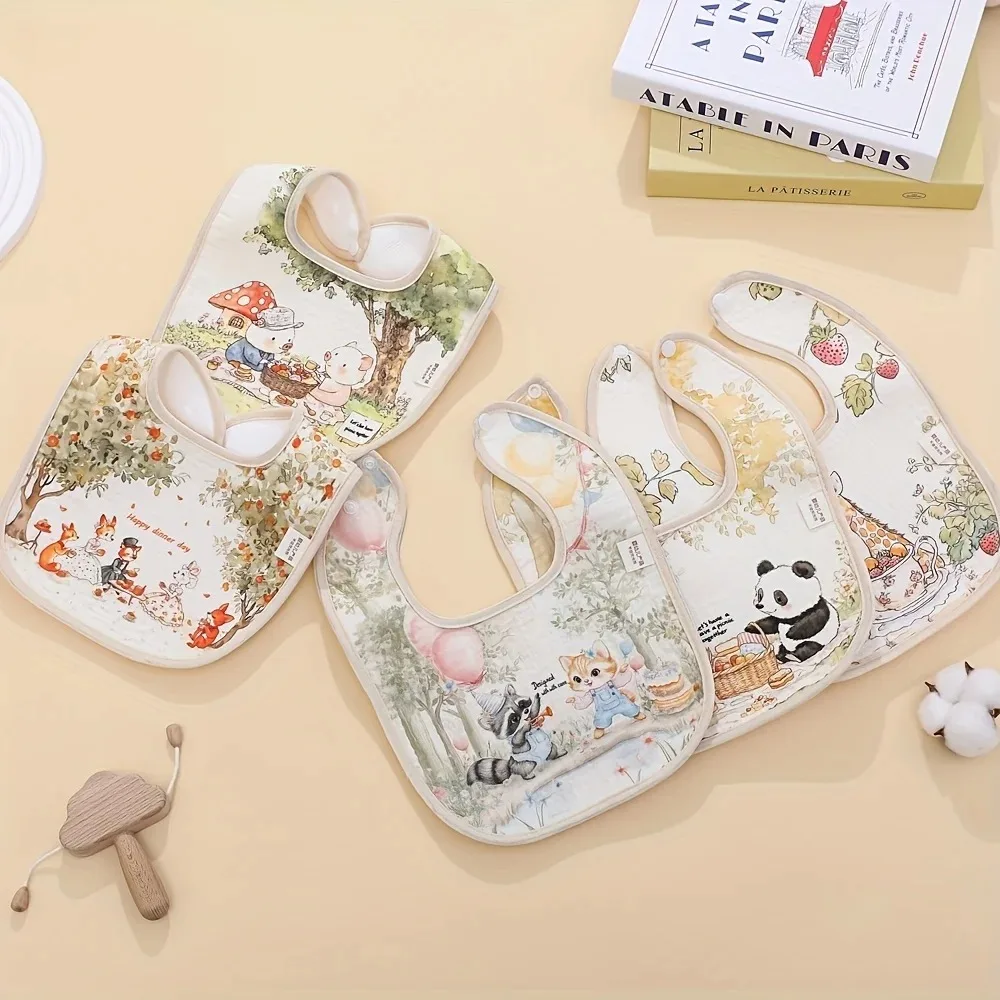 Baby Bibs Burp Clothes Cotton Newborn Bibs for Girls Boys Baby Stuff Infant Accessories Toddler Saliva Towels Baby Care