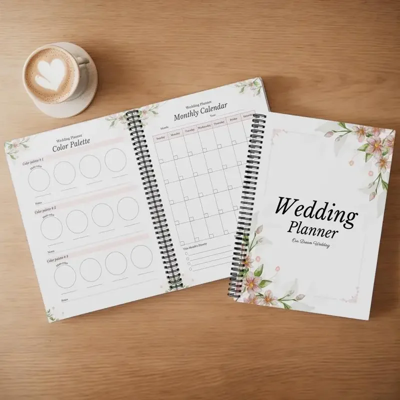 Wedding Planning Wedding To Do List Wedding Planner Book and Organizer Hardcover Engagement Organizer Notebook 6
