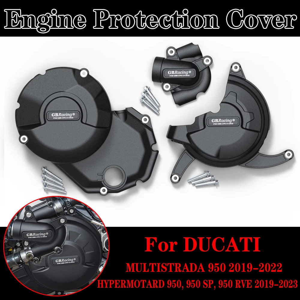 

For DUCATI Motorcycle HYPERMOTARD 950, 950 SP, 950 RVE 2019-2023 MULTISTRADA 950 2019-2022 Engine Protection Cover